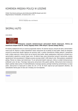 KMP LESZNO SKOPALI AUTO