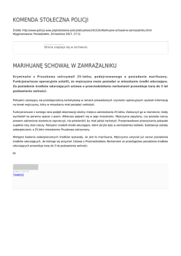 Generuj PDF - Komenda Stołeczna Policji