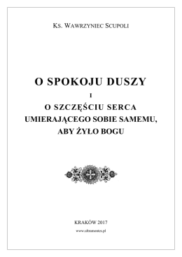 O spokoju duszy i o