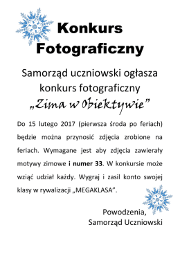 Konkurs Fotograficzny