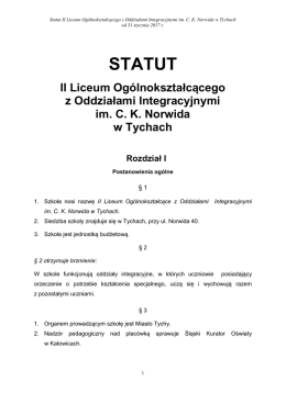 Statut szkoły
