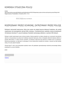 Generuj PDF - Komenda Stołeczna Policji