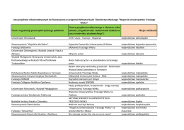 Lista UTW - Ministerstwo Nauki i Szkolnictwa Wyższego