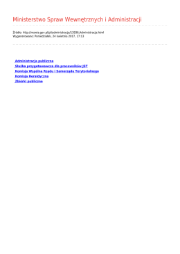 Generuj PDF - Ministerstwo Spraw Wewnętrznych i Administracji