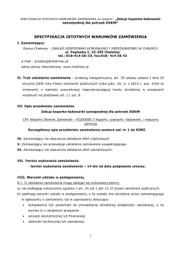 1 specyfikacja istotnych warunk&oacute;w zam&oacute;wienia