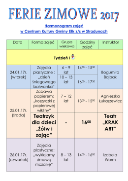tutaj - Centrum Kultury Gminy Ełk