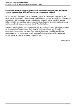 Wersja PDF - AS Roma.pl
