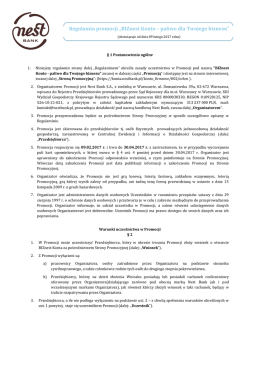 Regulamin promocji „BIZnest Konto – paliwo dla