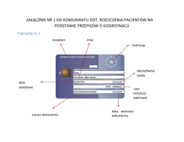 załącznik - dokumenty uprawniajace do świadczeń