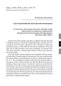 Czy to naprawdę dar życia jest tak nieszczęsny?