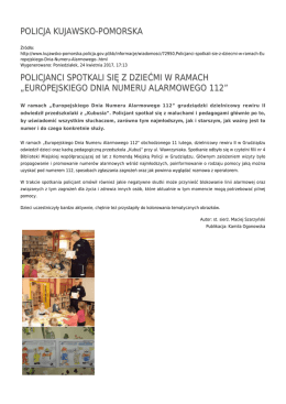 europejskiego dnia numeru alarmowego 112