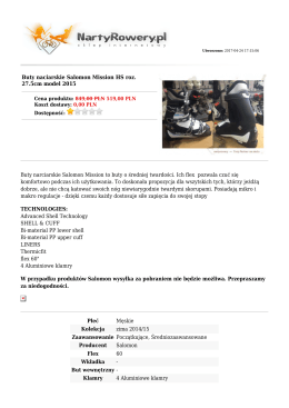 Buty naciarskie Salomon Mission HS roz. 27.5cm