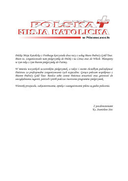 Polska Misja Katolicka z Freiburga korzystała dwa razy z
