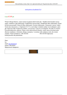 tytoń gotowy do palenia 65 zł