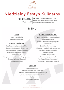 Sprawdź MENU 05.02.2017