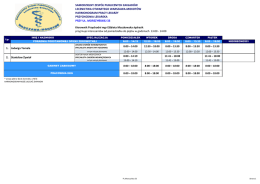 Harmonogram pracy lekarzy - SZPZLO Warszawa