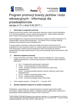 Jachty i łodzie - Ministerstwo Rozwoju