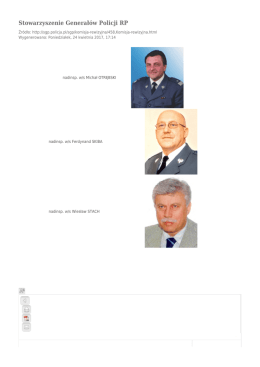 Stowarzyszenie Generał&oacute;w Policji RP