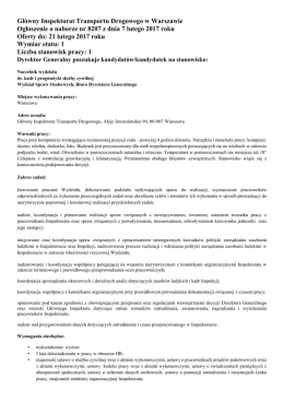 Gł&oacute;wny Inspektorat Transportu Drogowego w Warszawie
