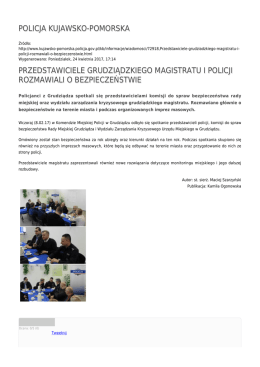 policja kujawsko-pomorska przedstawiciele grudziądzkiego
