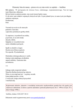 Elementy listu do mamy - pieron wie czy tata wróci