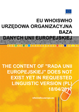 rada unii europejskiej