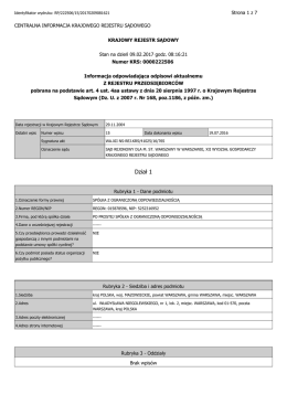 wyciąg z KRS