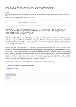policjanci doskonalą swoje umiejętności strzeleckie i taktyczne