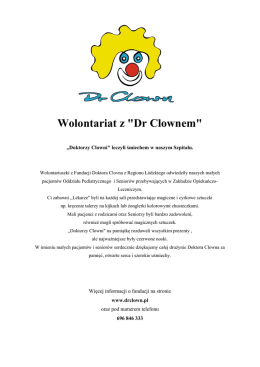 Wolontariat z "Dr Clownem"