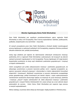 DPW -Monitor UE &ndash; Polityka Przemysłowa I 2017