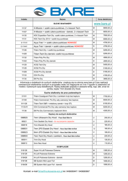 Cennik Detaliczny Bare 4.02.2017