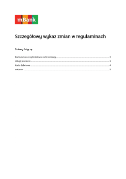 Zobacz szczegółowy wykaz zmian dla