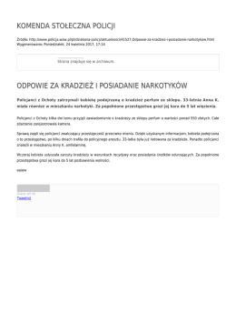 Generuj PDF - Komenda Stołeczna Policji