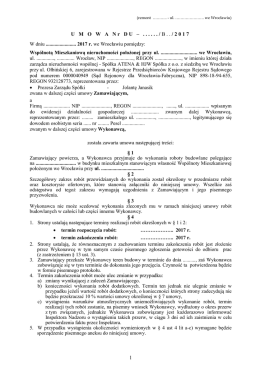 wzr umowy 09.02.2017r kosztorysowe potr