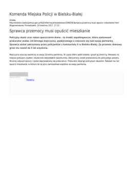 Generuj PDF - Komenda Miejska Policji w Bielsku