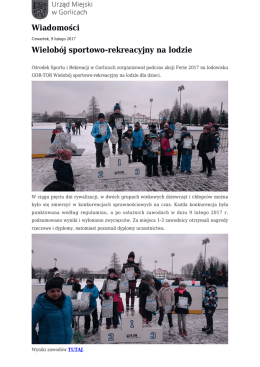 Wielobój sportowo-rekreacyjny na lodzie
