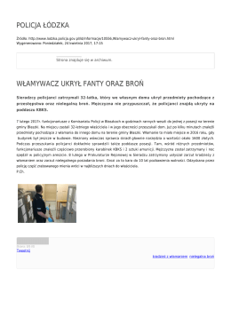 Generuj PDF - Policja Ł&oacute;dzka