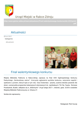 zapisz pdf - Urząd Miejski Rabka