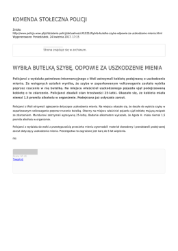 Generuj PDF - Komenda Stołeczna Policji
