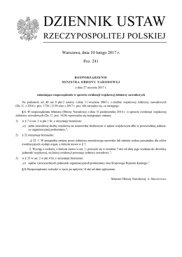 DZIENNIK USTAW