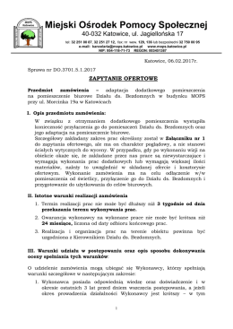 Zapytanie ofertowe - TREŚĆ