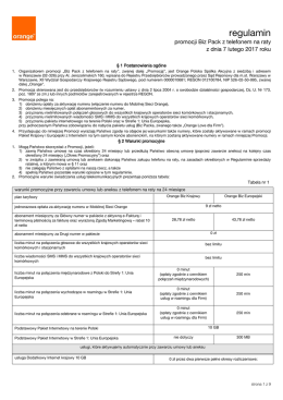 Regulamin promocji Biz Pack z telefonem na raty