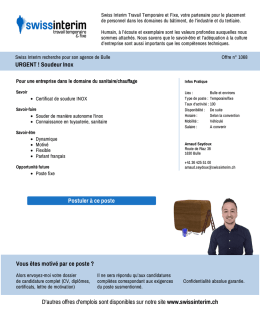 URGENT ! Soudeur Inox - PDF de l`Annonce du