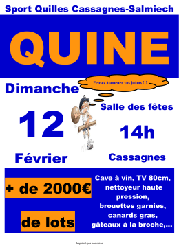 + de 2000€ de lots