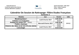 Fr s3 - Facult&eacute; des Lettres et des Sciences Humaines ben M`Sik