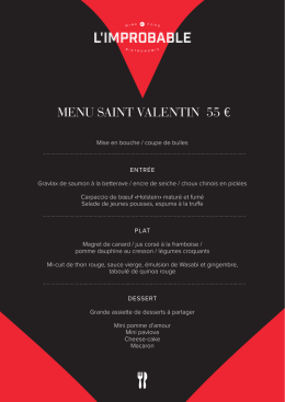 menu saint valentin 55