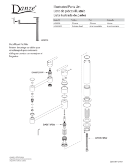 Illustrated Parts List Liste de pi&egrave;ces illustr&eacute;e Lista ilustrada de partes