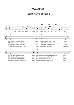 Psaume 033B St Pierre et Paul