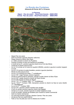 Course pédestre « La Ronde des Fontaines