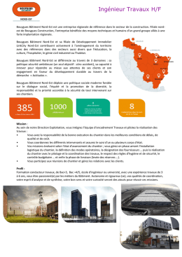 Stage en Conduite de Travaux - Marcq-en